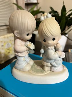 Precious Moments Figurine (My love blooms For You”