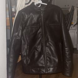 Luxury Designer MICHAEL KORS Leather Bomber Jacket HARD TO FIND
