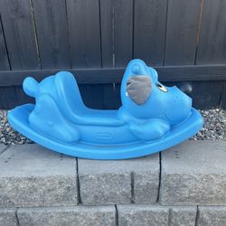 Blue Rocking Dog