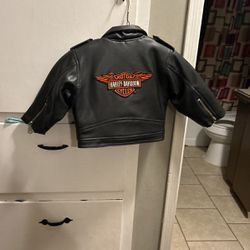 Harley Davidson, Leather Jacket For A Baby