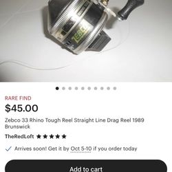 Vintage Fishing Reel 