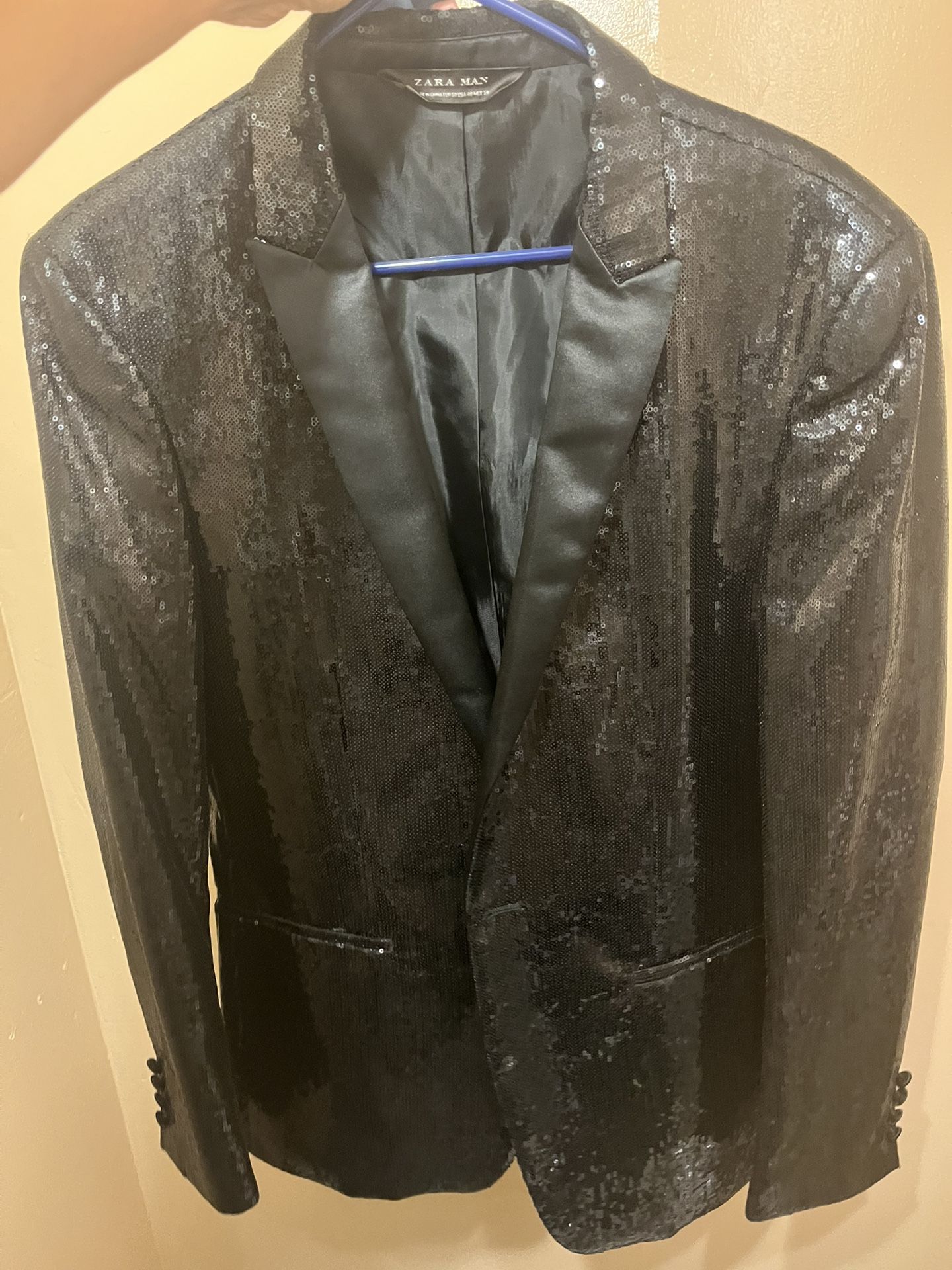 Zara Sequin Men Blazer
