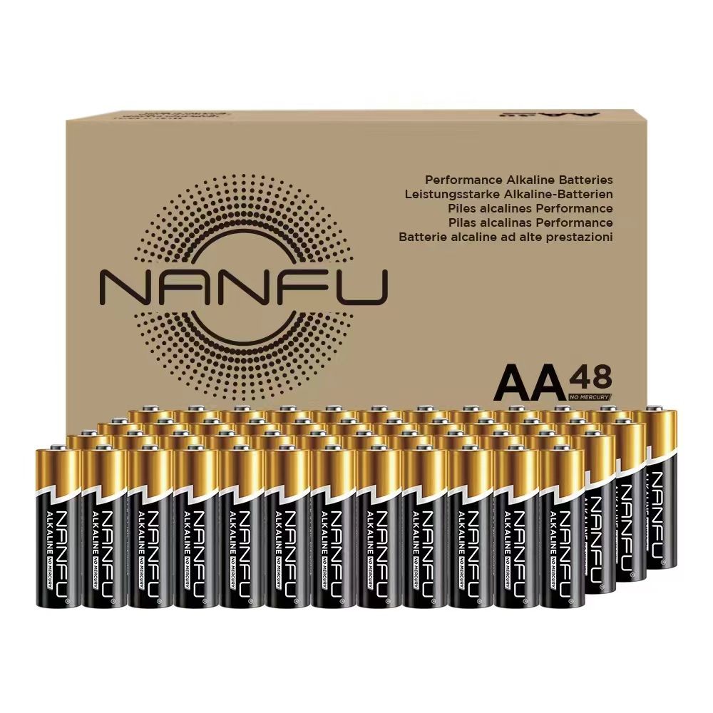 Nanfu AA 1.5V Alkaline Batteries 48 Packs