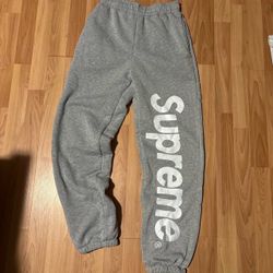 Grey supreme sweats