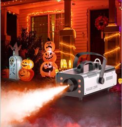 1200W RGB Fog Machine, 6 Colorful LED Lights for Smoke Machine Indoor/Outdoor Use, Perfect for Christmas Wedding Stage Effect DJ Disco Party Stage