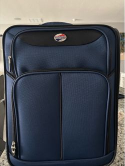 Carry on luggage blue
