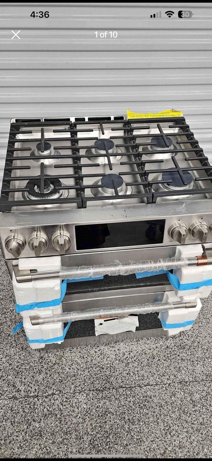 Ge Cafe Double Oven Gas Range Brand New