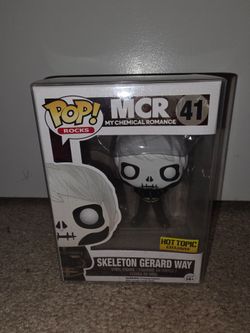 Funko Pop! Rocks : Gerard Way (Skeleton) MCR - Hot Topic Exclusive #41 NIB w Case