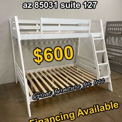 Bunk bed twin over full brand new