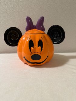 Disney Minnie Mouse Pumpkin Cookie Jar