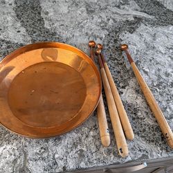 Brass Plate With Spoons