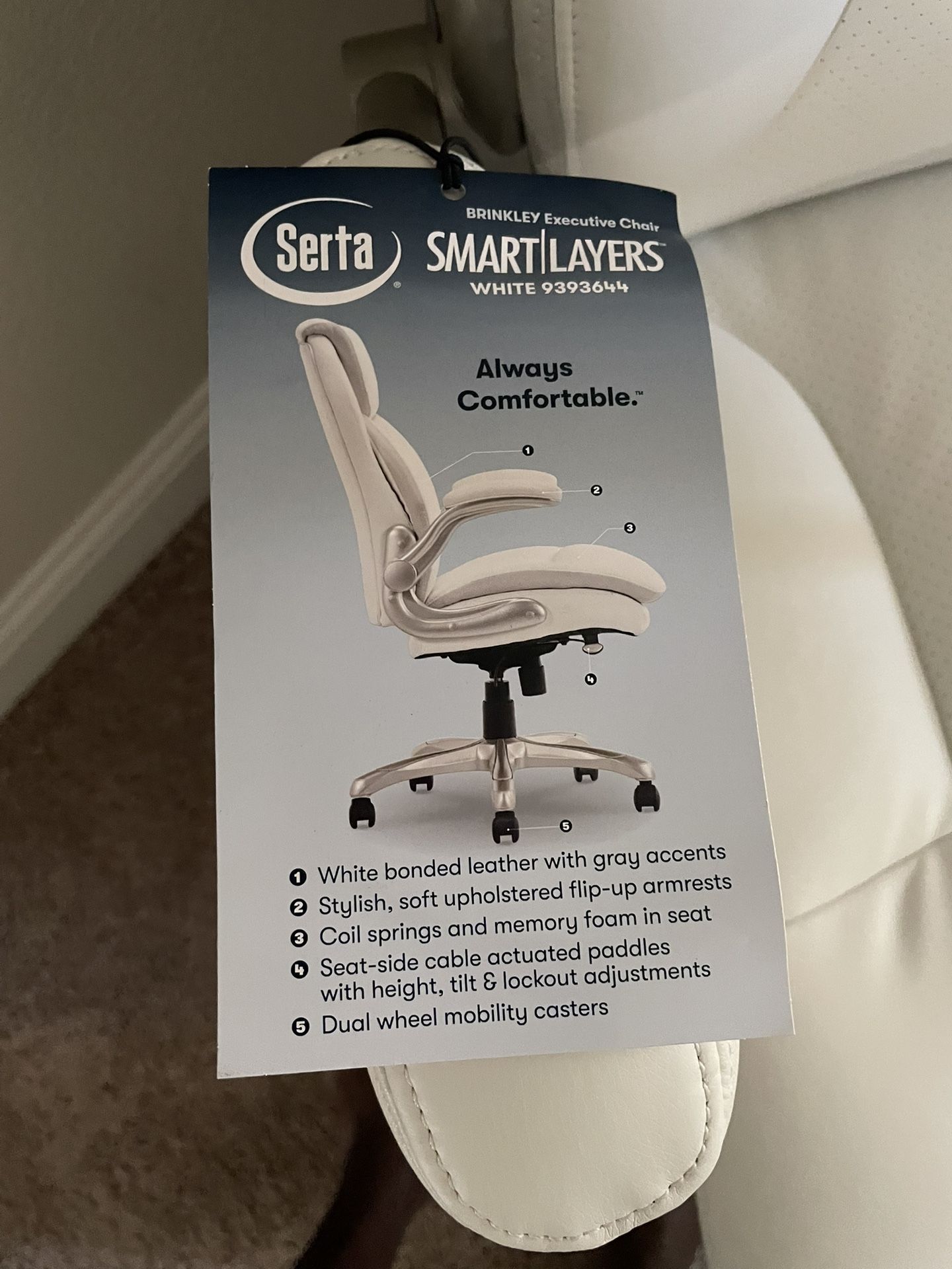 Serta Brand New Office Leather Chair