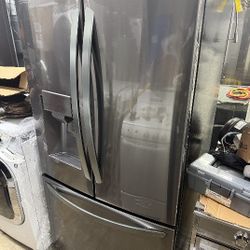 LG ThinQ French Door Black Stainless Steel. 36"  W 