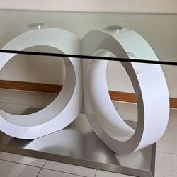 WHITE BASE DINING TABLE 🤍🤍🤍🤍