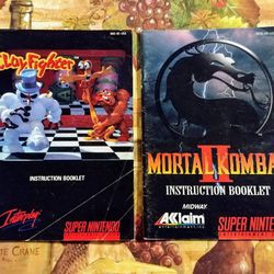 ClayFighter & Mortal Kombat 2 (Manual Only) Super Nintendo SNES