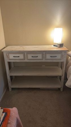 Wooden table dresser