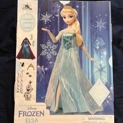 Disney Parks Elsa Disney Story Doll ; Frozen; 11 1/2'' New With Tag