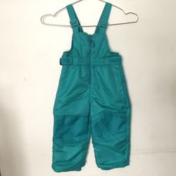 Size 18 Months Snow Bib Cat & Jack Teal Boys Girls Unisex Toddler