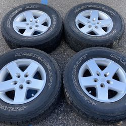 17” Jeep Wrangler Commander Grand Cherokee Wheels Rims Tires Set Of 4 