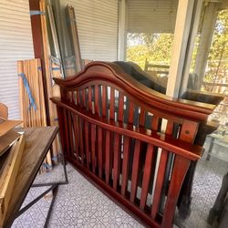 Free  Full Size Bed Merlot 