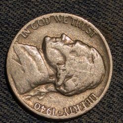 1940 Nickel No Mint Mark
