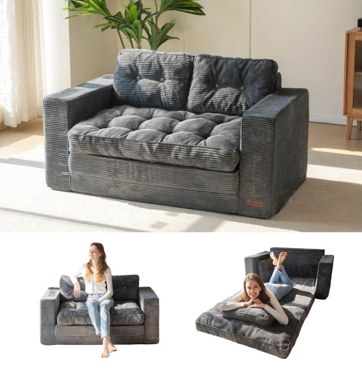 Convertible Sofa Bed, Pull Out Loveseat Sleeper Sofa