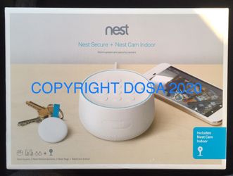 Nest Secure + Nest Indoor Camera Alarm System Kit, BEC1400-US