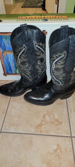 Eel Skin Boots Size 10