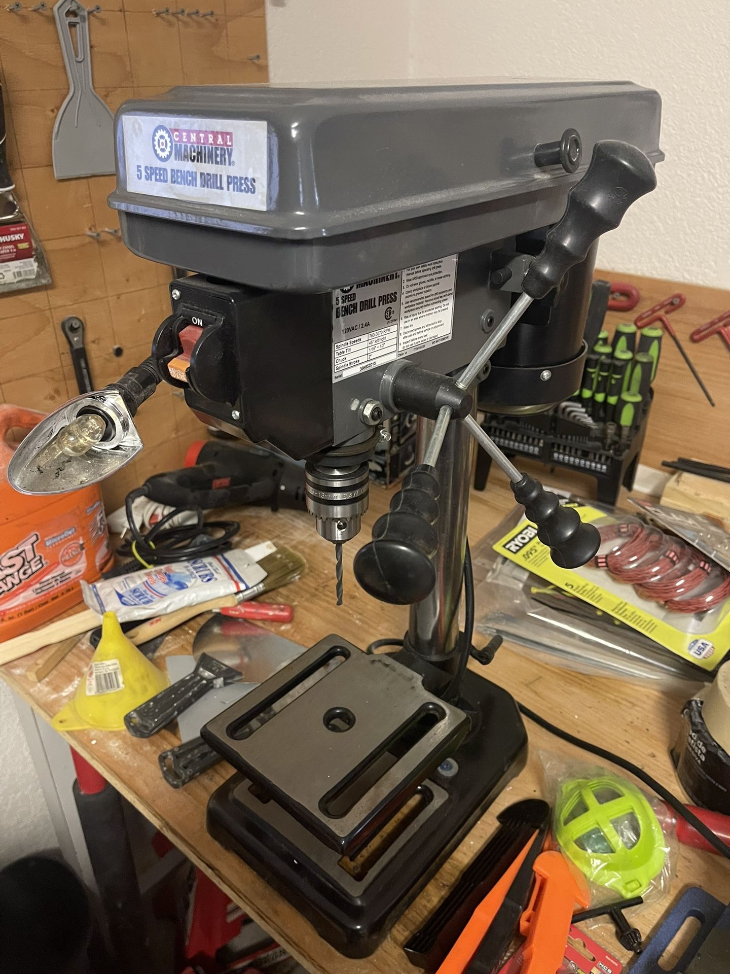 Central Machinery 5 Speed Bench Drill Press