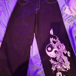 JNCO Jeans Yin Yang Dragon