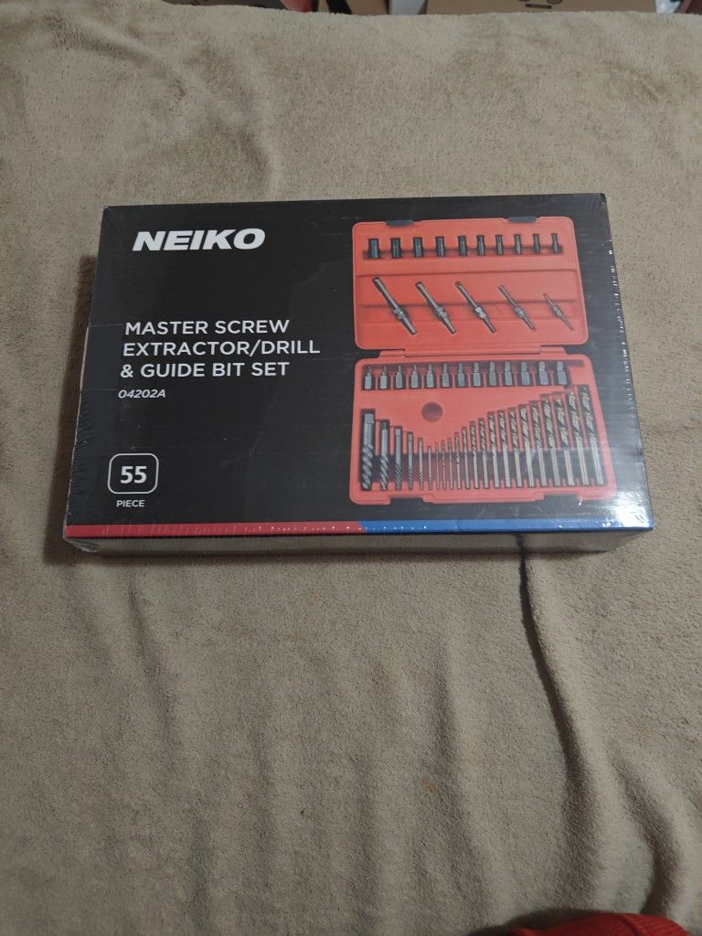 Neiko Master Screw Extractor/Drill&Guide But Set