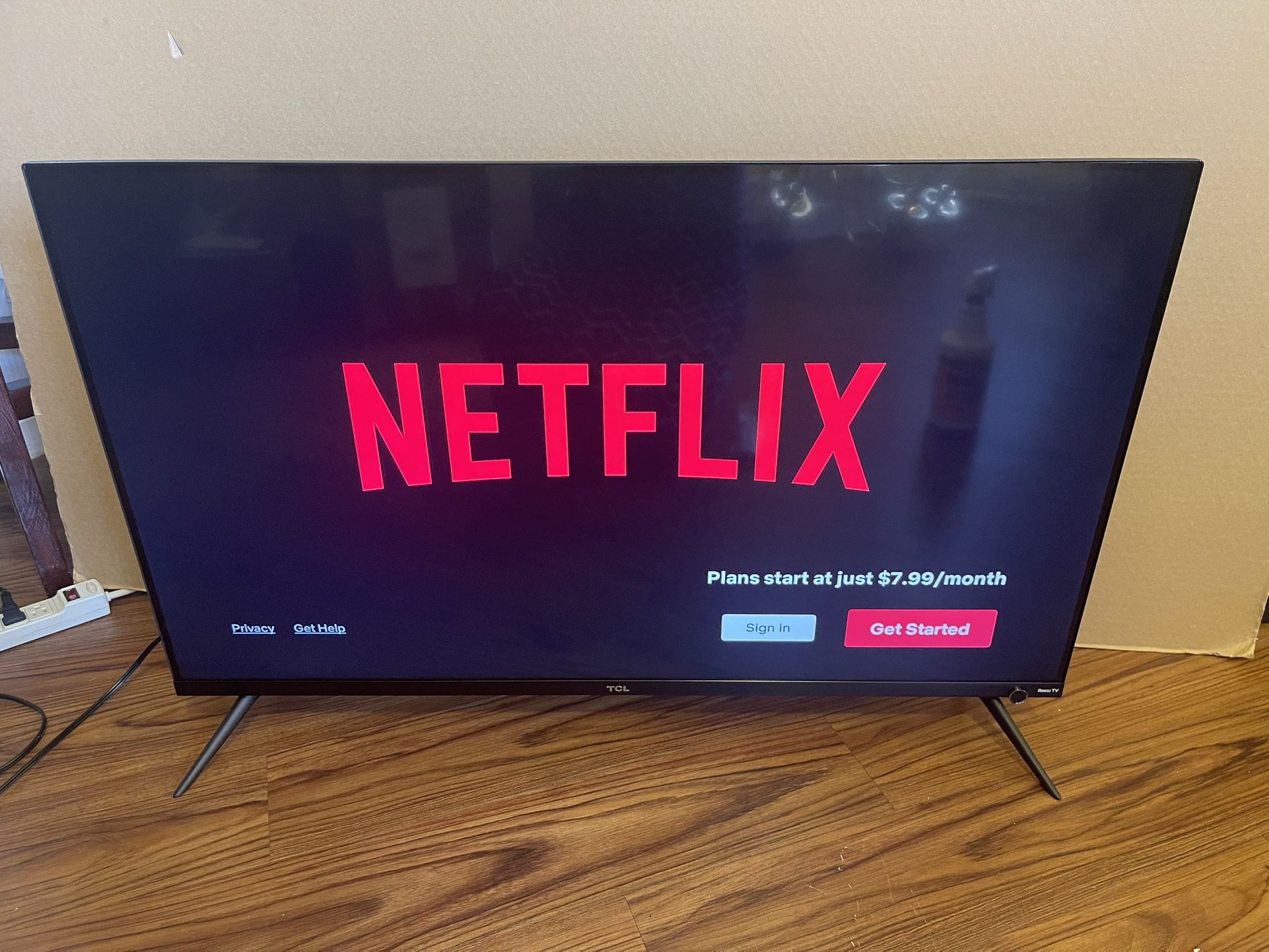 TCL 43” Roku Smart TV 4K UHD With New Remote Control $100 Firm On Price
