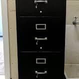 Shaw Walker One Hour Fireproof Safe Filing Cabinet 4 Drawer - Excellent Condition 