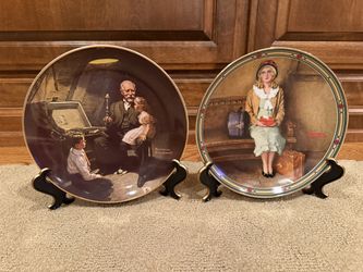 4 Norman Rockwell Collector Plates – Edwin M. Knowles China