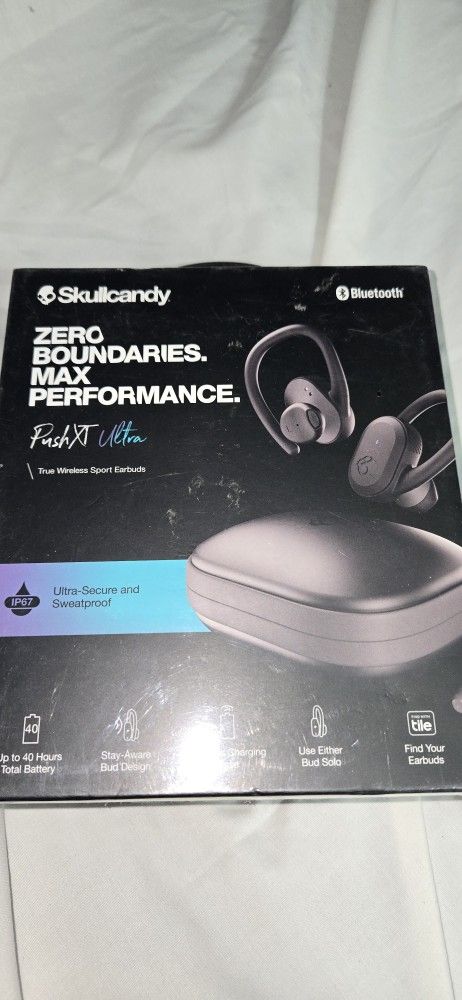 Skullycandy Pushxt Ultra Headphones Bluetooth 