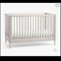 Pottery Barn Kids Harlow Crib Antique Grey WB