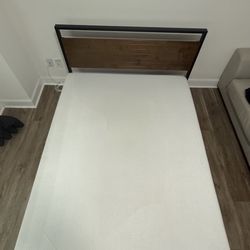 Queen Memory Foam Bed And Frame Like New
