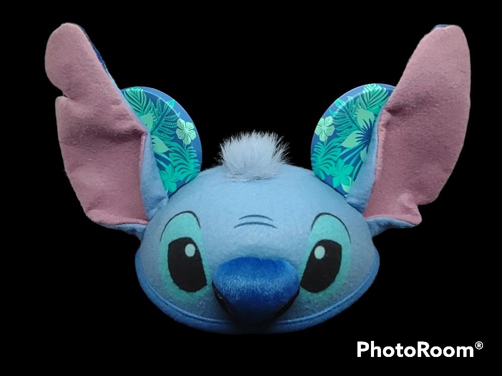 Disney Parks Exclusive Stitch Mickey Ears Cap - Youth - Hawaiian Print Ears
