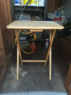 Wooden folding table