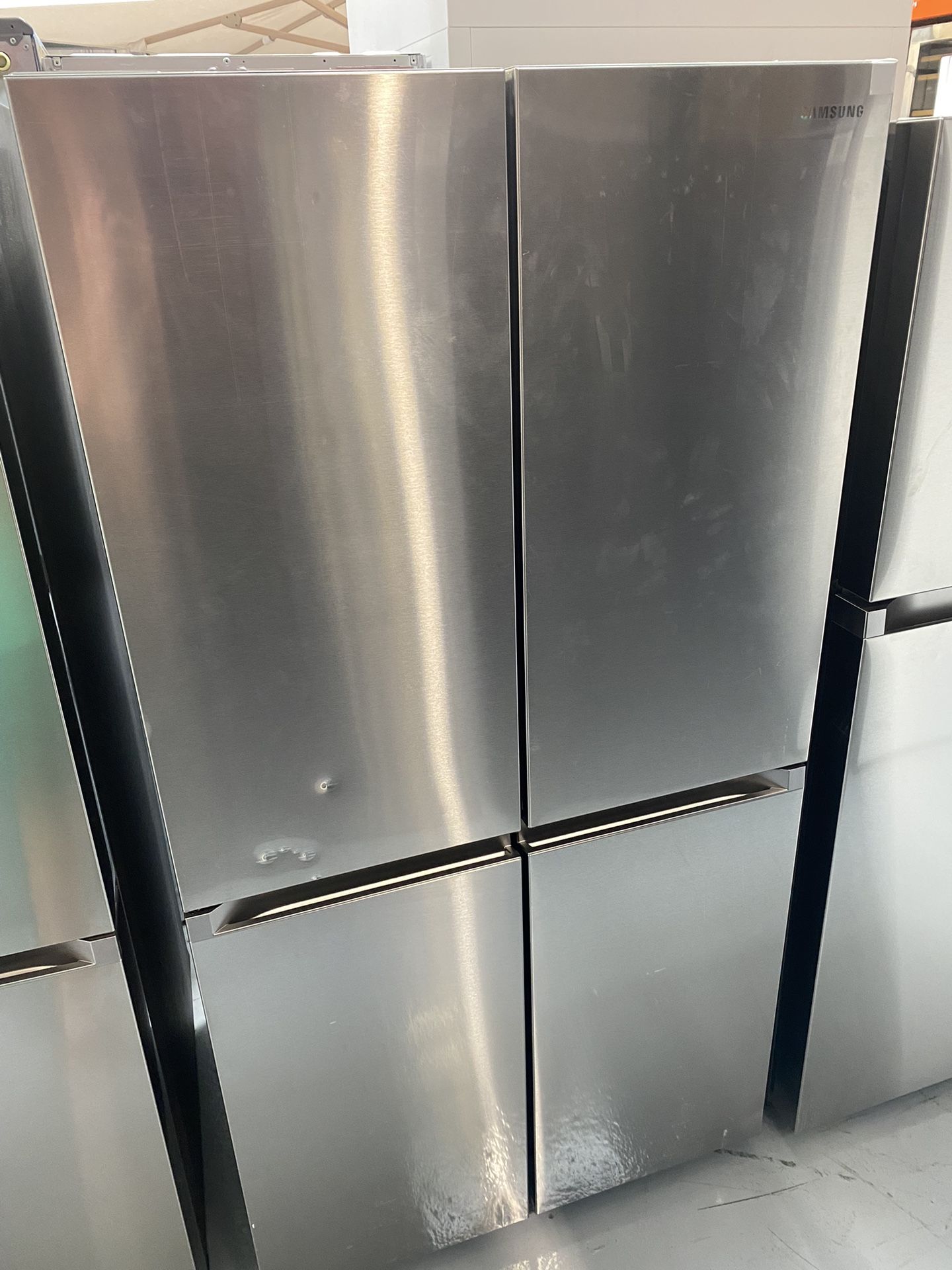 Stainless Steel Counter Depth 4-Door French Door Refrigerator
