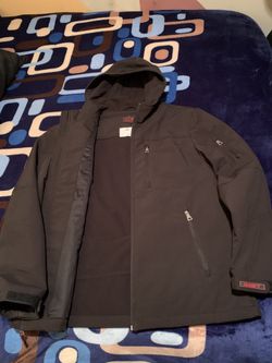 Men new Guess jacket with hoodie medium