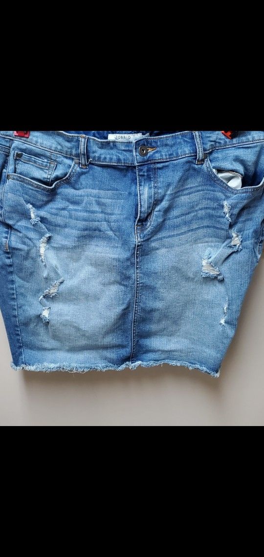 Woman's Jean Skirt