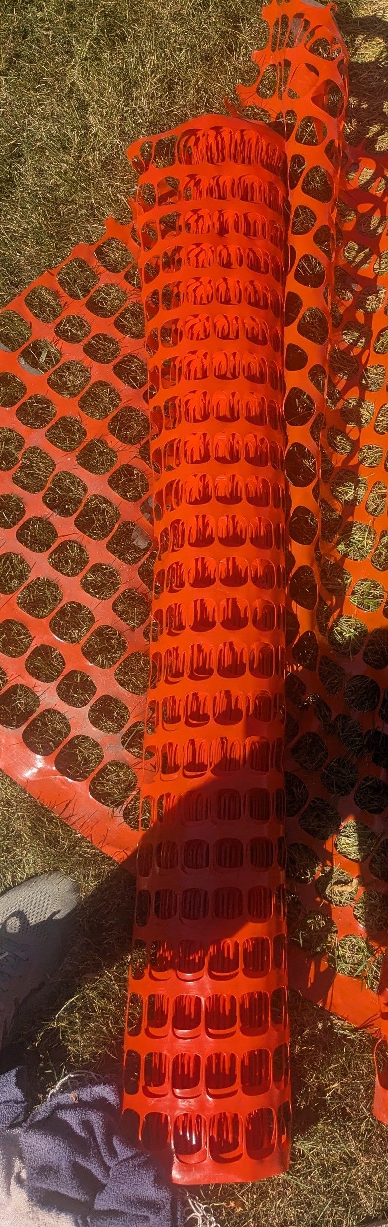 Orange Plastic Temporary Fencing