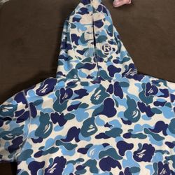 Blue Bape Hoodie 