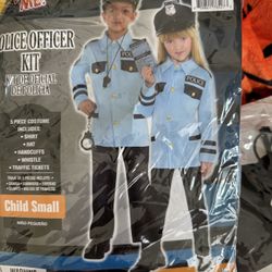 Police Officer Costume Kids Small