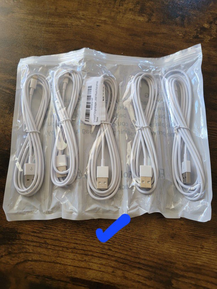 5 Pack(6FT)Original[Apple MFi Certified] iPhone Charger,Lightning Cable Fast Charging Cord iPhone Charging Cable Compatible iPhone 14 Pro Max13/12/11 