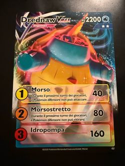 Drednaw VMAX Gigamax Pokémon Card Italian