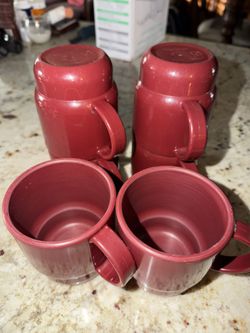 Vintage Tupperware Coffee Cups