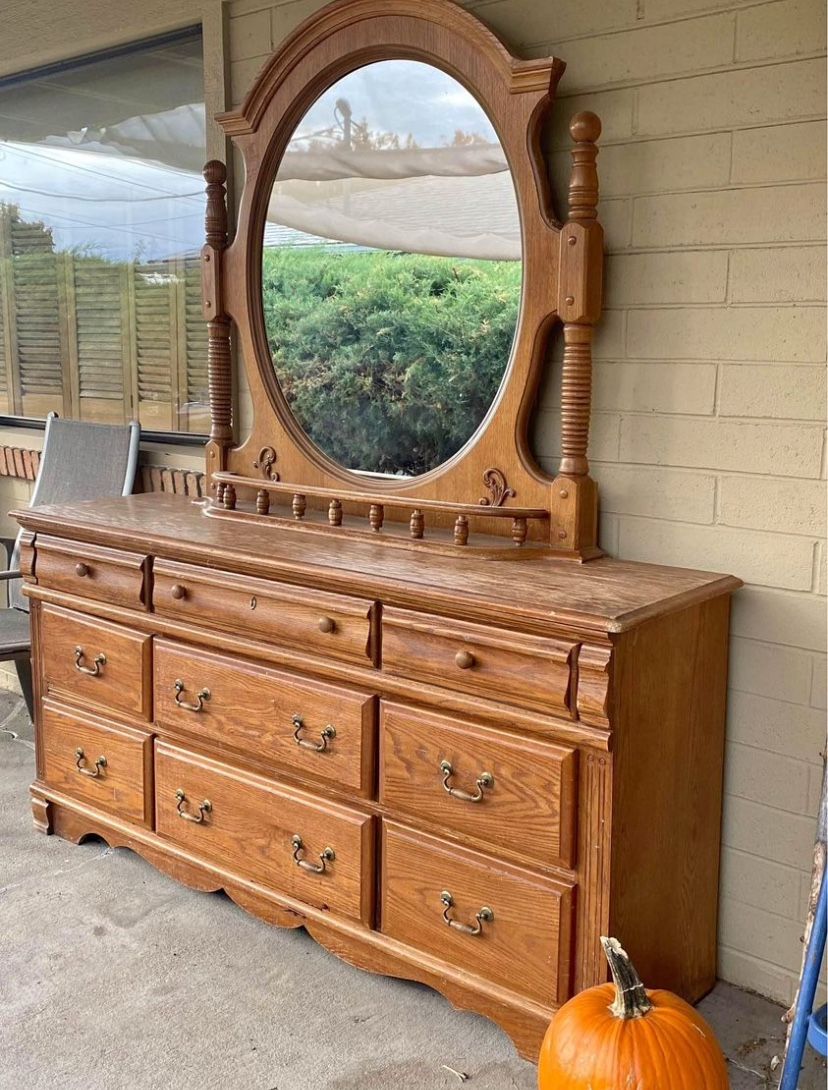 Vintage wooden dresser