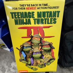 SDCC 2023 Neca Exclusive TMNT 3 Movie Figure Set